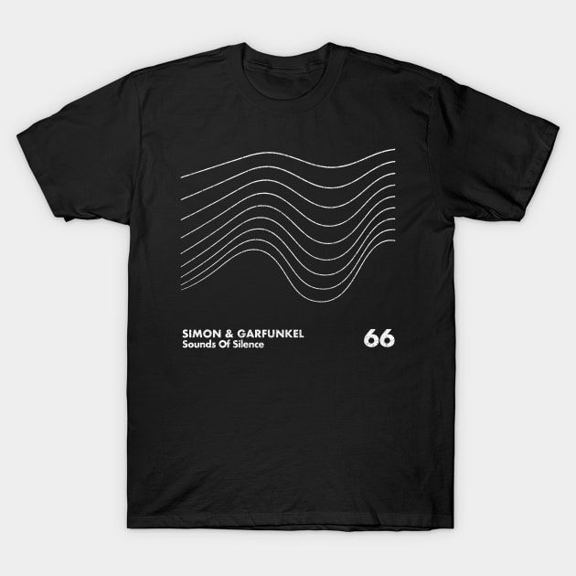 Simon & Garfunkel / Sounds Of Silence / Minimalist Design T-Shirt by saudade